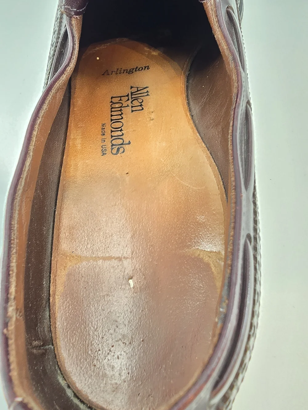 Allen Edmonds Burgundy Tassel Kiltie Brogue Loafers 10 A Arlington